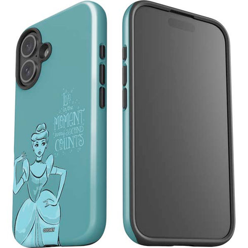 Disney Princess Cinderella Live in the Moment Art iPhone 16 Plus Impact Case